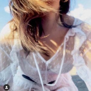 Sheer throwover dress